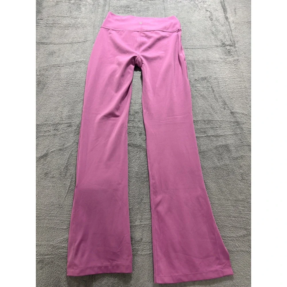 Athleta Girl XXL/16 Pink Transcend Crossover Flare Pants Athleisure Casual
